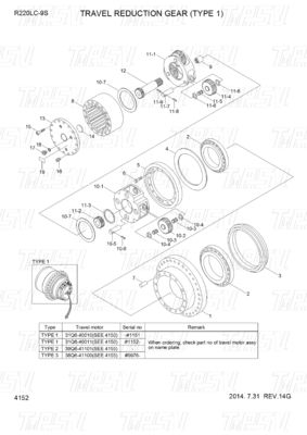 31Q6-40020 31Q6-40021 31Q6-40022 Mineria energetica R220-9 Escavatore Catalogo motore