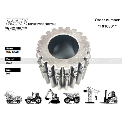 Ingranaggio solare a 2 stadi per rotazione escavatore SK03 con elevata durata - Visualizza immagine