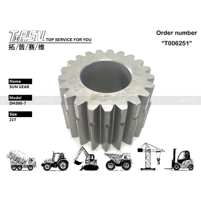 K9000794 Facile da installare DH300-7 Viaggio 3 fasi Sun Gear Funzionamento regolare nel sistema di trasmissione dell'escavatore in acciaio