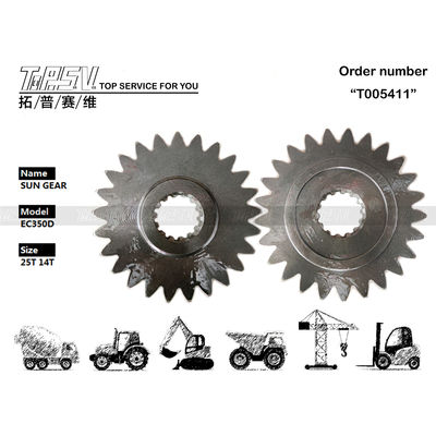 VOE14570934 Manutenzione olio ingranaggi EC290D Escavatore Ingranaggio solare Usato in macchinari per escavatori con colore nero