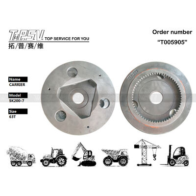 YN53D00008S011 Dispositivo di Traslazione per Escavatore SK200-7 in Acciaio, 2 Stadi, Colore Nero, Componente di Precisione Progettato per Garantire Movimenti Fluidi e Lunga Durata