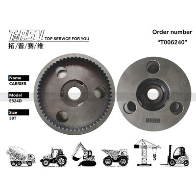 267-6799 Imballaggio per il trasporto di sacchi trattati E324D Escavatore Traslazione 3 Stadi Planetario Portante Struttura in acciaio progettata per il settore dell'estrazione mineraria che garantisce il funzionamento
