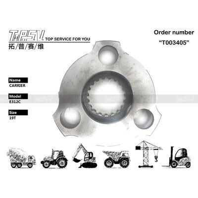 191-2599 Acciaio pesante E312C Escavatore Swing 1 Stage Carrier Costruito per resistere alle condizioni di estrazione di energia Fornendo un forte supporto strutturale e funzionamento