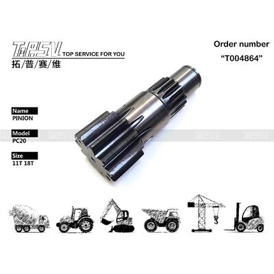 Pignone oscillante dell'escavatore PC20 per pezzi di ricambio dell'escavatore con azionamento oscillante