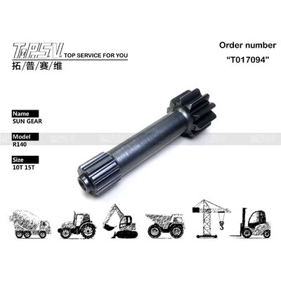 Parti dell'ingranaggio solare della fase di viaggio dell'escavatore R140 1 per i pezzi di ricambio dell'escavatore dell'azionamento di viaggio