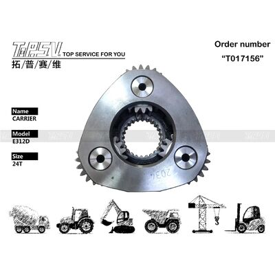 E312D Swing di escavatore 2 Stage Carrier ASSY Parti per Swing Drive Parti di ricambio di escavatore