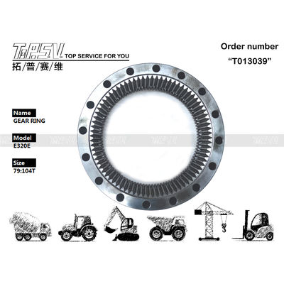 qualità  E320E Excavator Travel Steel Gear Ring 267-6783 Gear Meshing Installation fabbrica