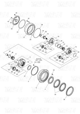404-00098C 170402-00009 USO DEL VIAGGIO PER DOOSAN CATALOG DX300 SOLAR300-5/7