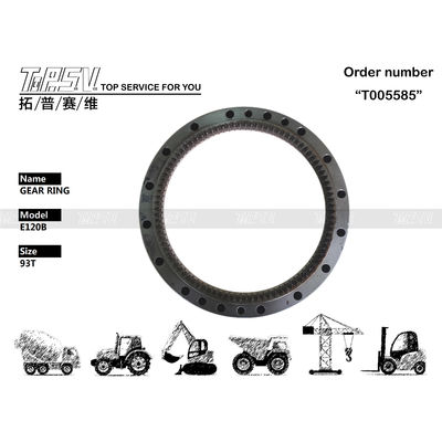 099-0206 Escavatore Swing Ring Gear Facile installazione per Caterpillar E120B 93T