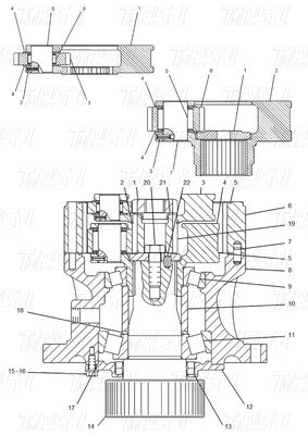 Catalogo Parti di propulsione oscillante per escavatori a bullone per CATERPILLAR Marche e modelli 114-8226 E312-A