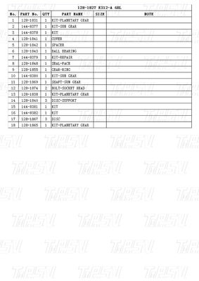 Catalogo 128-1827 Acciaio CATERPILLER escavatore motore di propulsione finale E312A