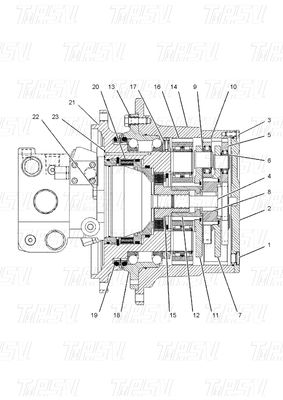 145-7767 Catalogo del riduttore di azionamento finale affidabile con bullone nero in installazione E312A