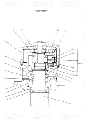 YR32W00002F1 bullone su escavatore Swing Drive riduttori planetari per miniere ed energia SK60-5 Catalogo