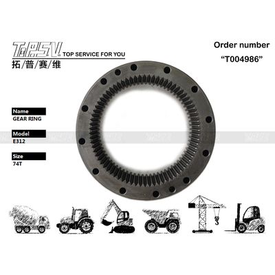 Lungo durata E312 Swing Excavator Inner Gear Anello resistenza alla rottura 7I-7676