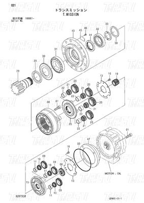 Catalogo del motore oscillante dell'escavatore per macchine e miniere energetiche 9287538 ZX60-HCMC