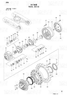 Colori personalizzati Excavator Travel Drive Catalog Motors