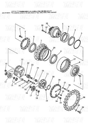 Bolt On Swing Motor idraulico / Travel Motor Drive per OEM di escavatori