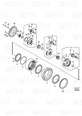 Motore oscillante idraulico Motor Drive VOE14667677 EC300D Excavator Final Drive Catalogo parti per prestazioni