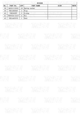 Motore oscillante idraulico Motor Drive VOE14667677 EC300D Excavator Final Drive Catalogo parti per prestazioni