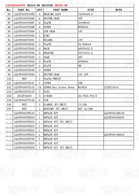 Installazione Bolt-on LQ15V00007F2 Excavator Travel Drive Catalogo varia a seconda del modello