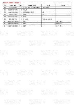 Colore nero LC15V00026F1 SK350-8 Excavator Final Drive Catalog Parts for Performance