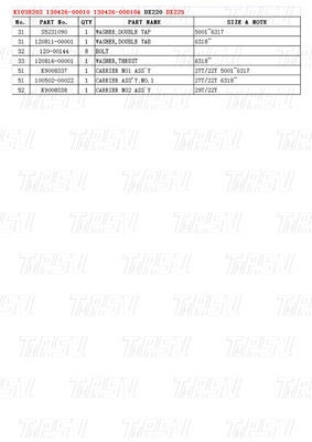 OEM Steel Bolt On Swing Motor per Hitachi K1038203 130426-00010 130426-00010A DX225 Swing Drive Catalogo dell'escavatore