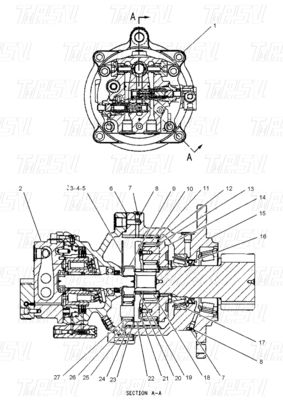 E307C Motore a trasmissione oscillante per escavatori idraulici per applicazioni impegnative