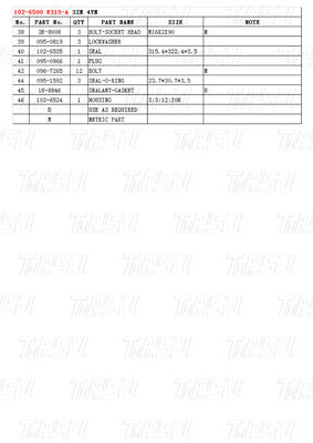 102-6500 E315-A Excavator Travel Drive Catalogo Bolt-on In stock Nero Colore di fabbrica