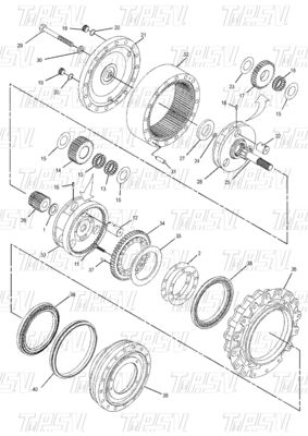 Affidabile 350-0452 E315D Escavatore Travel Drive Catalogo Parti motore Escavatore Swing Reducer