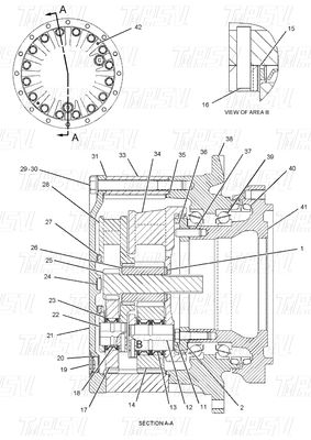 Black Hydraulic 191-3234 E320B Escavatore Travel Drive Catalogo Motore per riparazioni di attrezzature pesanti
