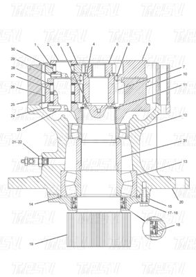 Black Bolt-on 148-4644 523-0553 E320C Swing Drive per escavatore Catalogo per officine di riparazione di macchine Azionamento idraulico