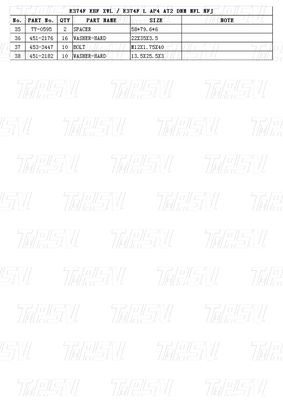 Acciaio di peso variabile 378-9543 378-9544 E374F Catalogo di trasmissione a oscillazione per escavatori con colori personalizzati