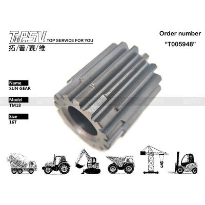 Precision Black XKAY-01766 TM18 Excavator Travel 2 Stage Sun Gear Drive per l'azionamento del motore idraulico