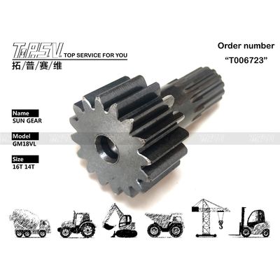 TZ263B1006-01 Nero GM18VL Escavatore Viaggio Sol Gear Visualizza immagine con motore idraulico In colore nero