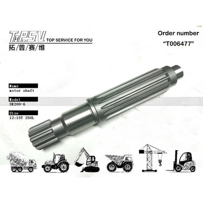 YN15V00017S009 SK200-6 Albero motore per escavatori per il trattamento termico delle macchine per escavatori e per l'installazione di maglie per ingranaggi