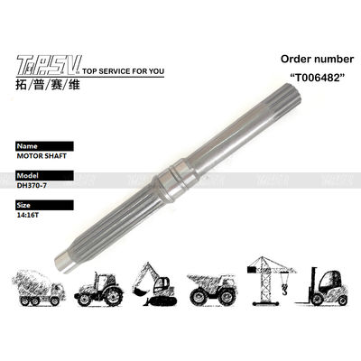 3324250-0299 Maschera di ingranaggi SOLAR330-5 Excavator Travel Motor Shaft in nero Facile installazione