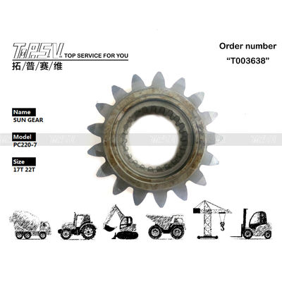 206-26-71410 Alta Durabilità PC220-7 Swing escavatore 1 stadio Sun Gear Facile installazione manutenzione con conveniente olio di ingranaggio