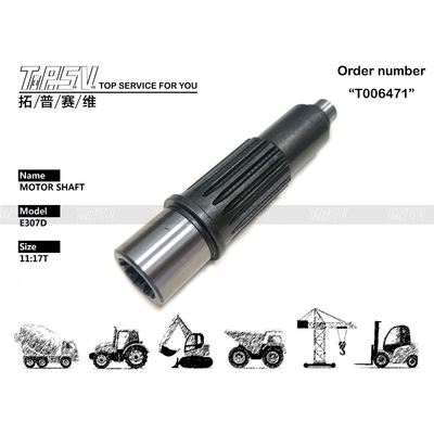 307-4176 Nero E307C Excavator Travel Motor Shaft Parti di pompe idrauliche per miniere energetiche Parti di ricambio