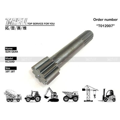 Ingranaggio solare a 1 stadio per traslazione escavatore EC210DL ad alta precisione Compatibile con vari modelli