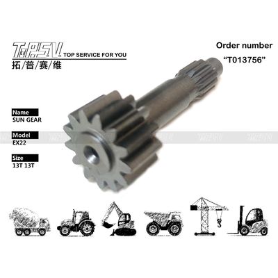 Servizi di manutenzione con olio di ingranaggio Nero EX22 Escavatore Viaggio 1 Stadio Ingranaggio solare a colori