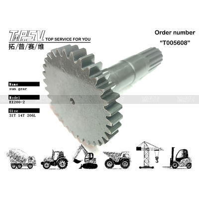 Alta Durabilità EX200-2 Escavatore Viaggio 1 Stadio Sun Gear in colore nero da un distributore affidabile