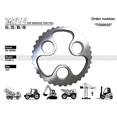 Ricambi elettronici per ingranaggi RV di traslazione per escavatore PC60-5 realizzati in acciaio e trattamento termico per prestazioni durature