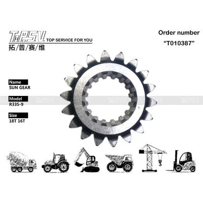 XKAQ-00456 Manutenzione olio ingranaggi R335-9 Escavatore Rotazione 1 Stadio Riduttore Solare Componente Resistente e Duraturo Adatto per Sostituzione Escavatori Idraulici