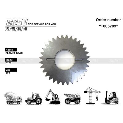 7Y-1428 Stabilità stabile E320 Excavator Travel 1 Stage Planetary Gear