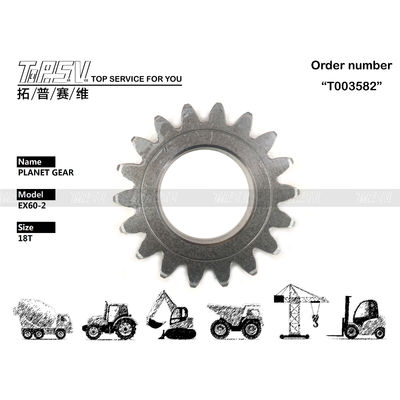 Good price EX60-3 Swing 1Stage Excavator Planetary Gear con trattamento termico 3051679 in linea