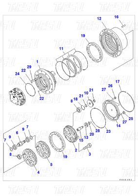 Good price Motore a oscillazione per escavatori idraulici in linea