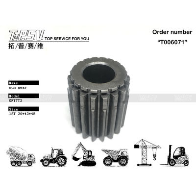Good price FR60-7 Excavator Travel 2 Stage Sun Gear Modelli Escavatore Sun Gear In Nero Reduttore planetario in linea