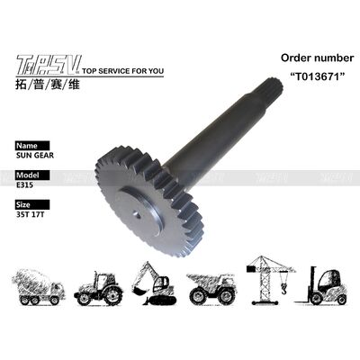 Servizi di riparazione di macchinari E315 Escavatore Viaggio 1st Stage Sun Gear Gear Box Planetary Reducer Heavy Duty Durable Construction Equipment Gearbox Part