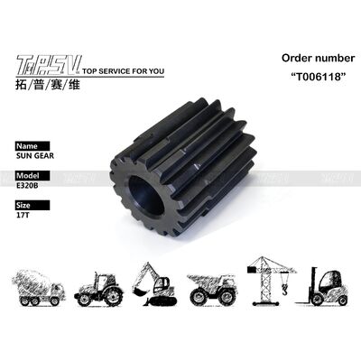 7Y-1430 Alta precisione E320C Escavatore Viaggio 2 Stadio Sol Gear con motore idraulico e riduttore planetario