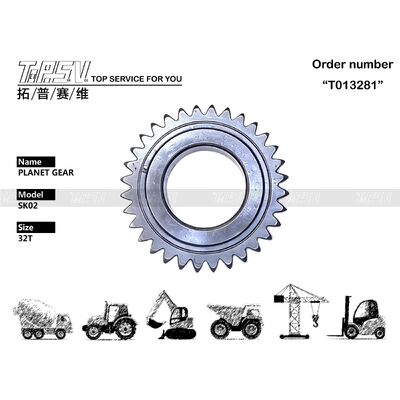 Parti dell'ingranaggio planetario della fase di viaggio dell'escavatore SK02 1 per i pezzi di ricambio dell'escavatore dell'azionamento di viaggio